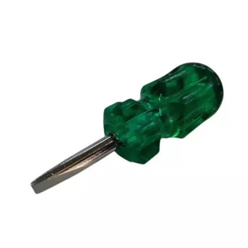 Eastman Tools 6x30 mm Stubby Reversible With Green Handle Screwdriver E-3033