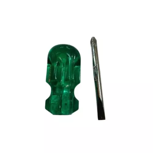 Eastman Tools 6x30 mm Stubby Reversible With Green Handle Screwdriver E-3033
