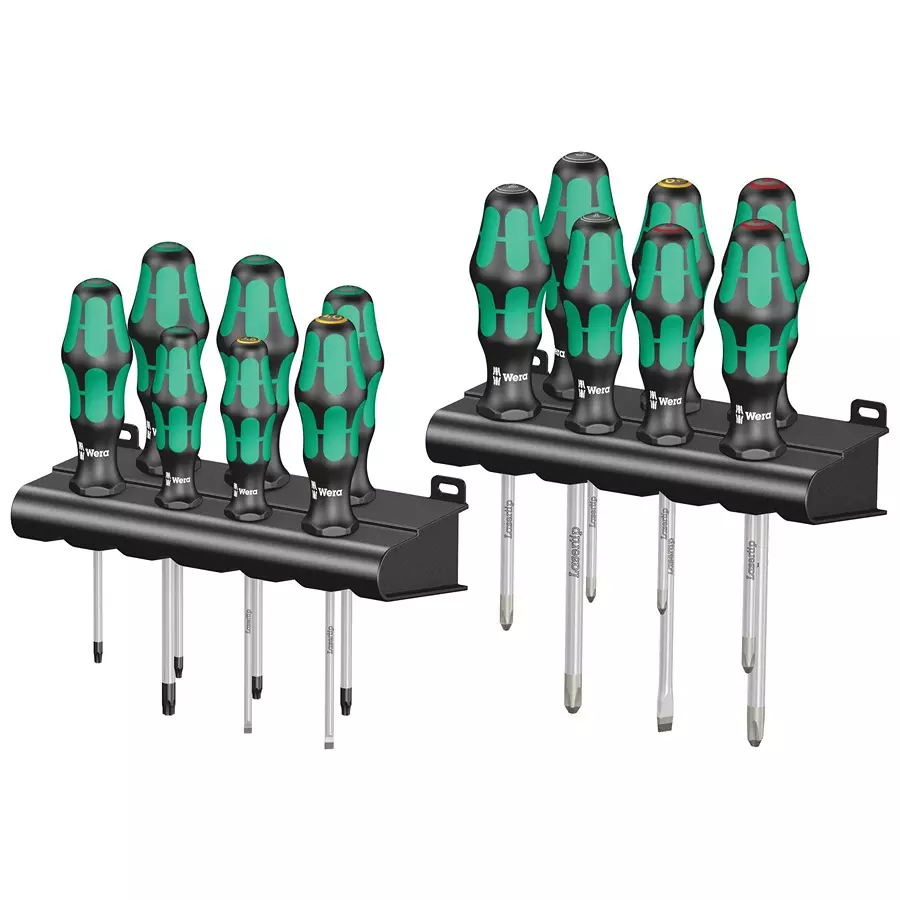 WERA SCREWDRIVER SET, 14 PCS, 300 SERIES, KRAFTFORM BIG PACK 300