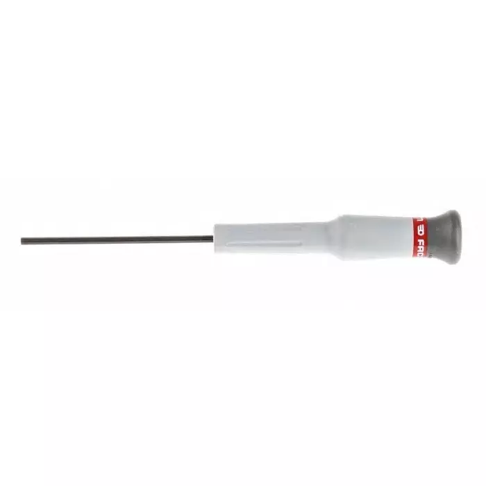 Facom Hexagon Precision Screwdriver, 2,5 mm Tip, 75 mm Blade, 168 mm Overall, 84E.2.5X75