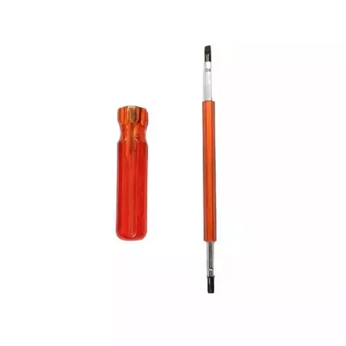 Multitec 2 in 1 Reversible Insulated Screw Driver with Hexagon Rod Alloy Steel 200 mm Projected Length for Industrial Use, R 6200 i