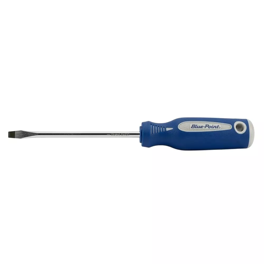 Blue-Point Slotted Screwdriver Blue Color with Tri-Lobe Handle and 5 mm Tip Size x 100 mm Blade Length,BSGDM100F5L