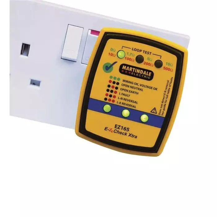 Martindale Socket Tester 13 A 230 V AC Cat II 300 V RS Calibration, EZ165