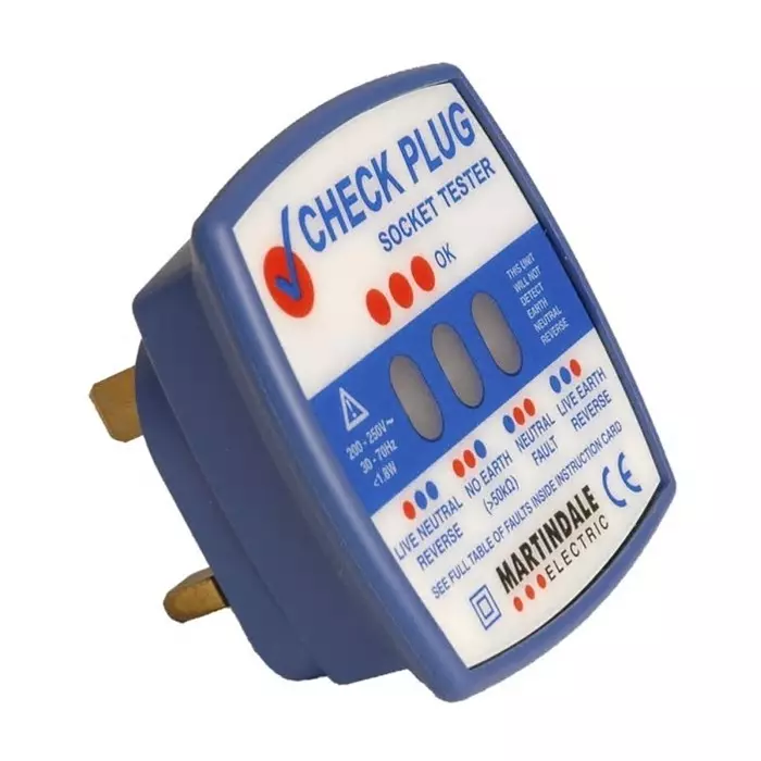 Martindale Socket Tester 13A 200 to 250 V AC CAT II 300 V RS Calibration, RSCP501