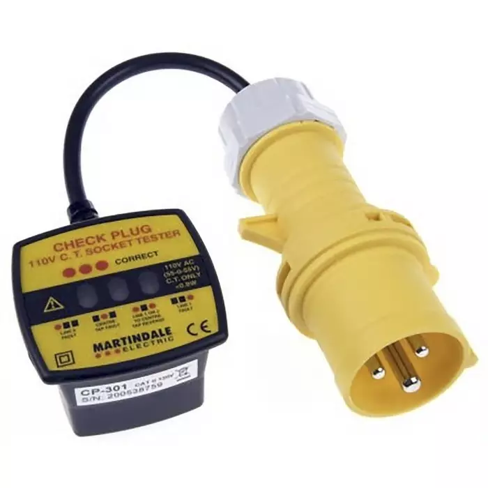 Martindale Socket Tester 30 mA 110 V AC CAT II 150 V RS Calibration, RSCP301