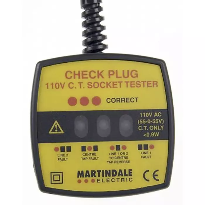 Martindale Socket Tester 30 mA 110 V AC CAT II 150 V RS Calibration, RSCP301