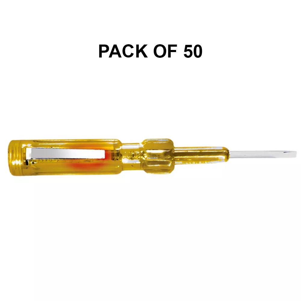 K9 Euro Unbreakable Electric Line Tester Saathi Yellow, 9682 (Pack of 50)