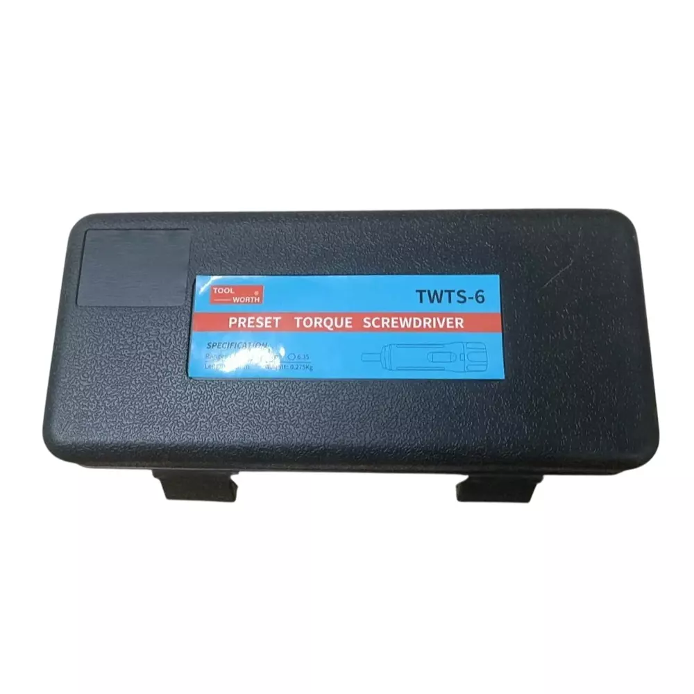 TOOL WORTH Preset Torque Screwdriver 156 mm (6.14 inch) Length 1 - 6 Nm Torque Range, TWTS-6