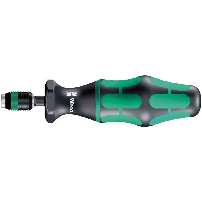 Wera Adjustable Torque Screwdriver 1/4 Inch (6.35 mm) Drive Size Black 155 mm Wrench Length for Industrial Use, 05074722001