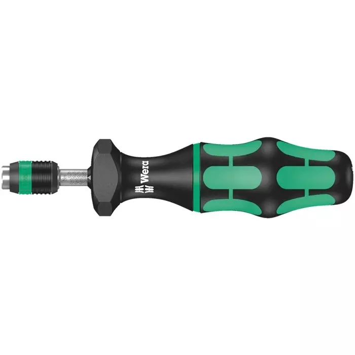 Wera Adjustable Torque Screwdriver 1/4 Inch (6.35 mm) Drive Size Black 155 mm Wrench Length for Industrial Use, 05074700001