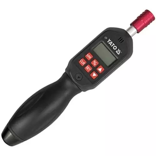 Yato Digital Torque Screwdriver 1/4 inch (6.35 mm) Drive Size and 0.3-3 NM Torque Range, YT-07520