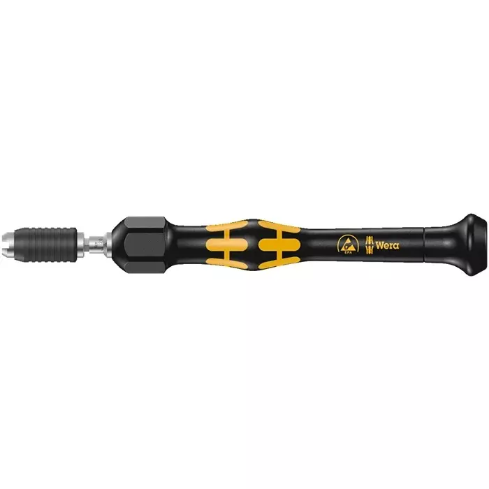 Wera Adjustable Torque Screwdriver 1/4 Inch (6.35 mm) Drive Size Black 141 mm Wrench Length for Industrial Use, 05074804001