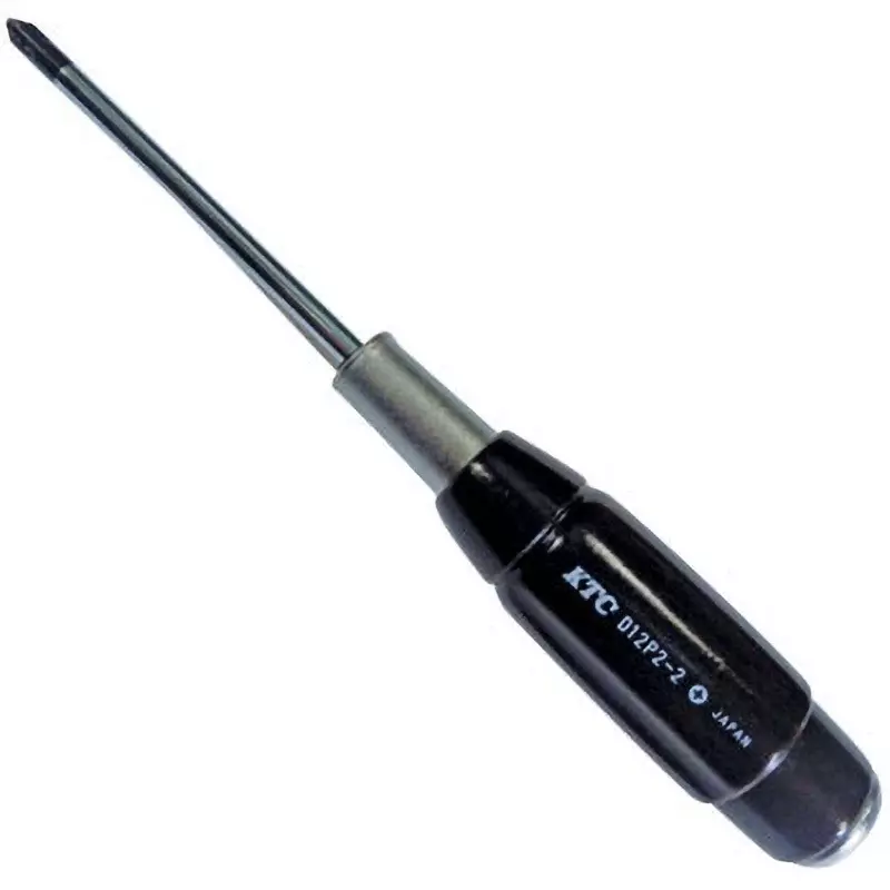 Ktc Plus Penetrating Screwdriver Wooden Grip No.2 100 mm Shaft, D12P2-2