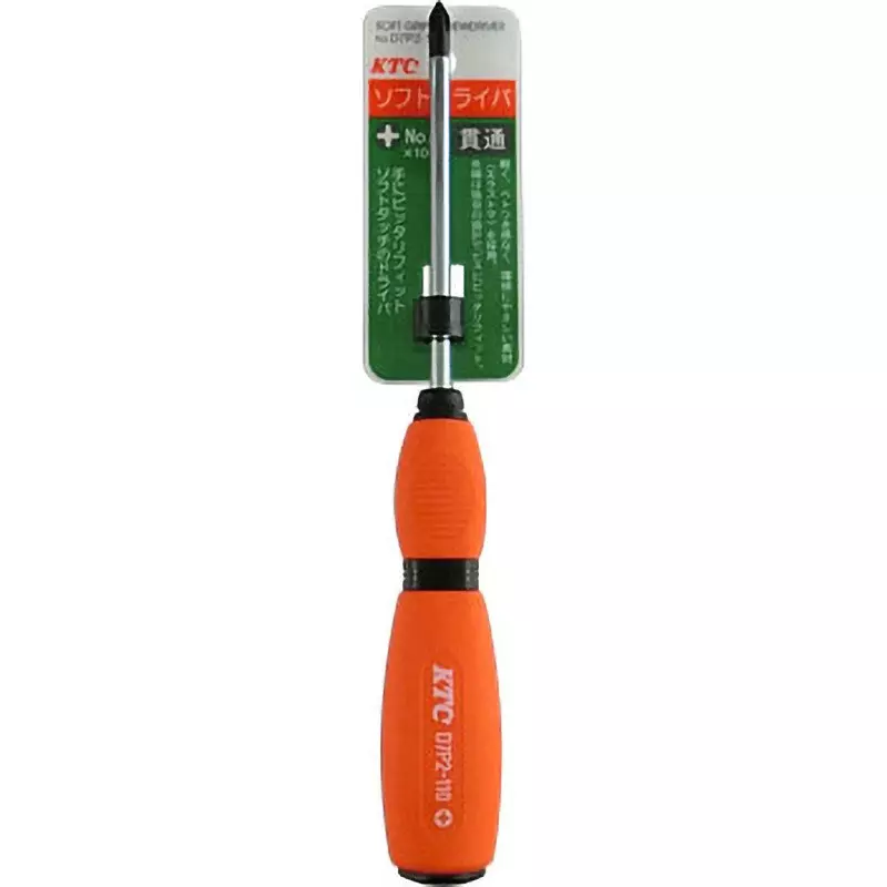 Ktc Plus Penetrating Screwdriver Elastomer Grip No.1 100 mm Shaft, D7P2-110