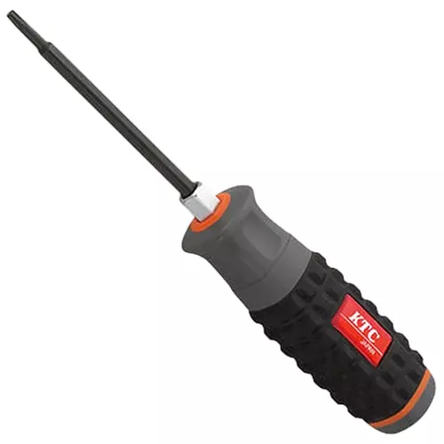 Ktc Tamper-Proof TorxScrewdriver Resin Grip T30H 100 mm Shaft, D1T-T30H