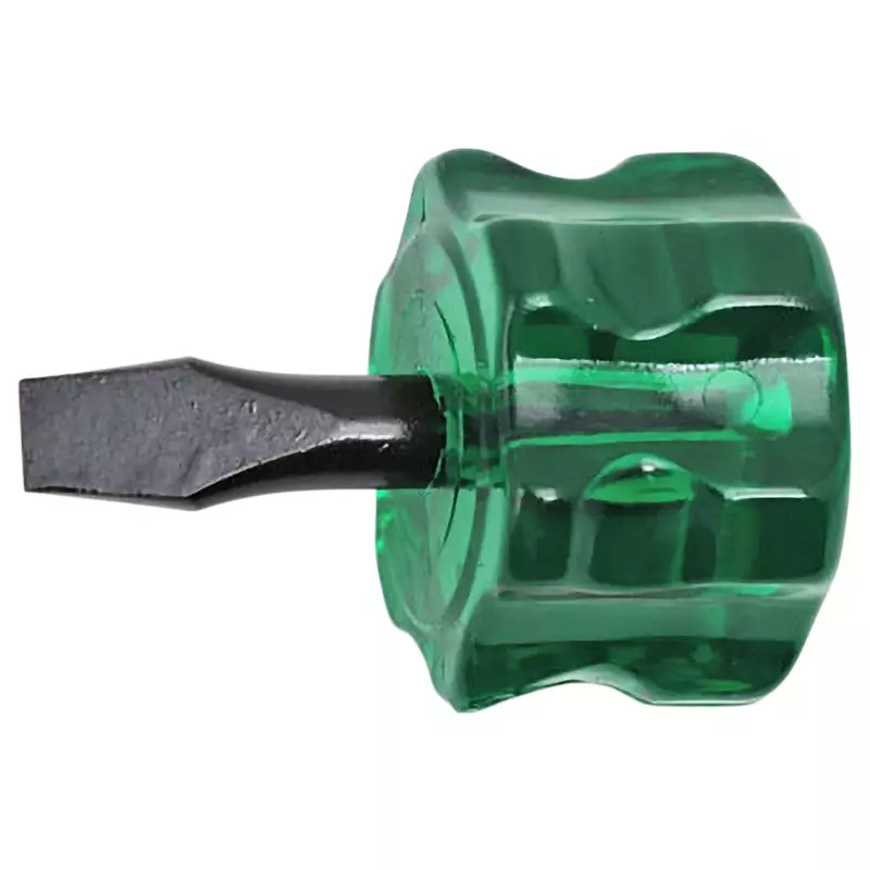 Ktc Minus Stubby Screwdriver Acetate Grip 6 mm Tip 20 mm Shaft, SD3-M