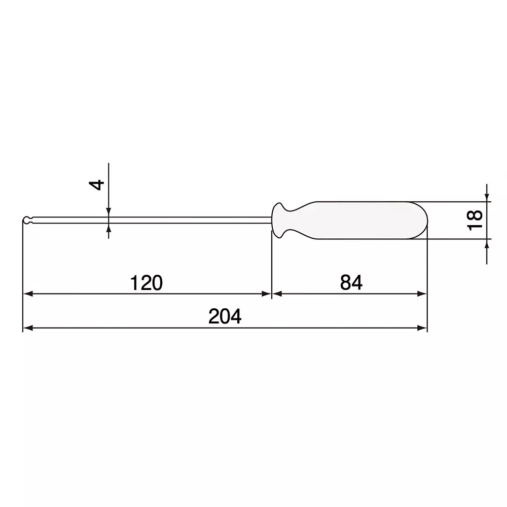 engineer-ball-driver-204-mm-overall-length-hexagon-ball-point-tip-db-40