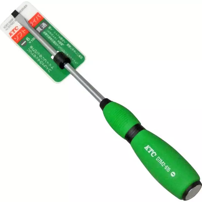 Ktc Minus Penetrating Screwdriver Elastomer Grip 6.3 mm Tip 150 mm Shaft, D7M2-615