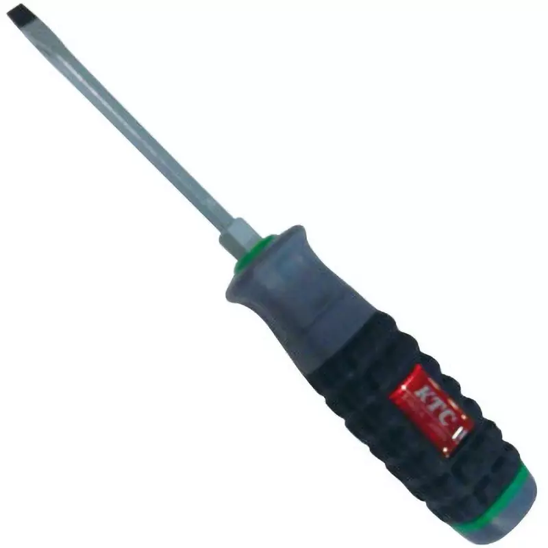 Ktc Minus Penetrating Screwdriver Resin Grip 6.3 mm Tip 100 mm Shaft, D1M2-6