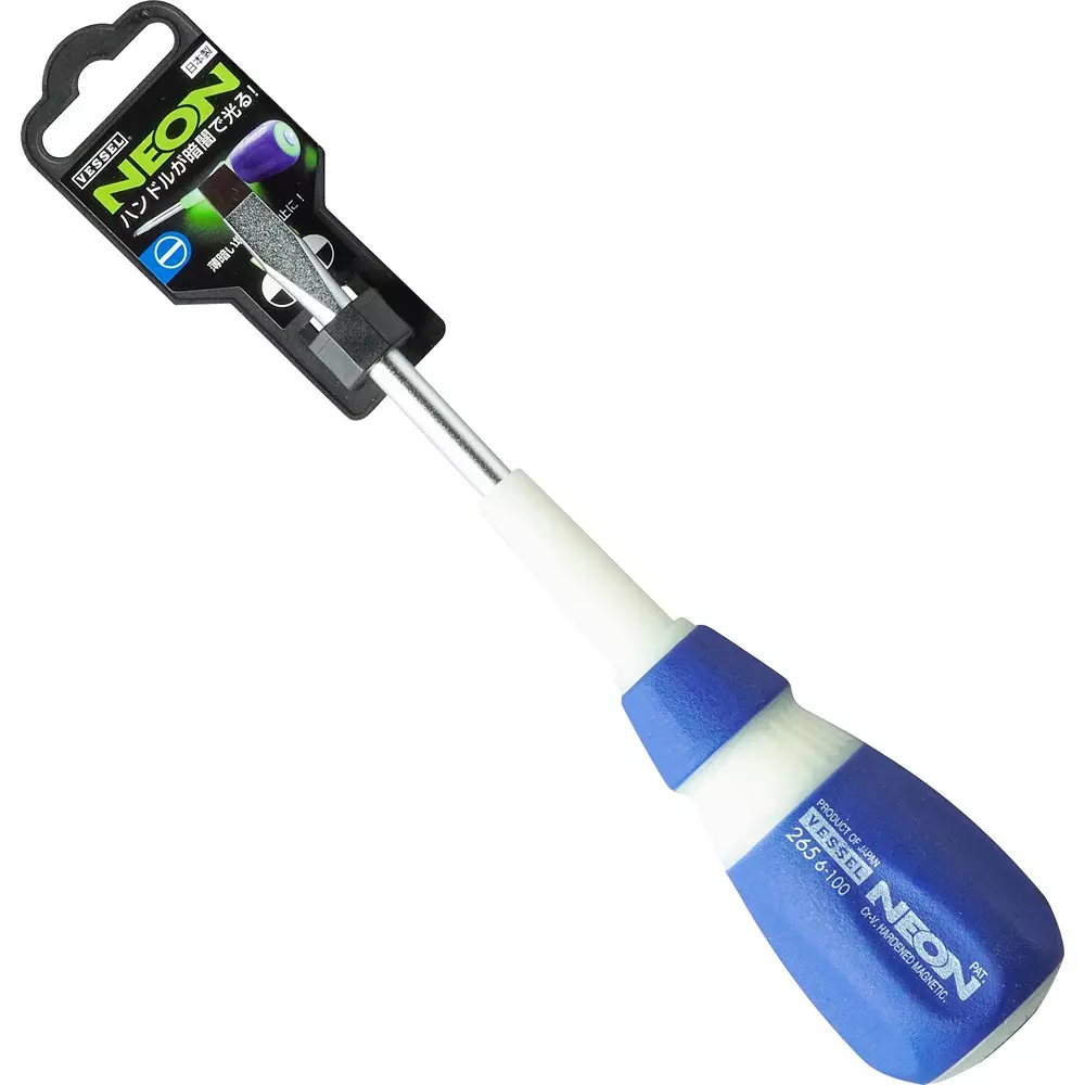 Vessel Neon Driver 185 mm Overall Length Minus Tip, 265 -6X100