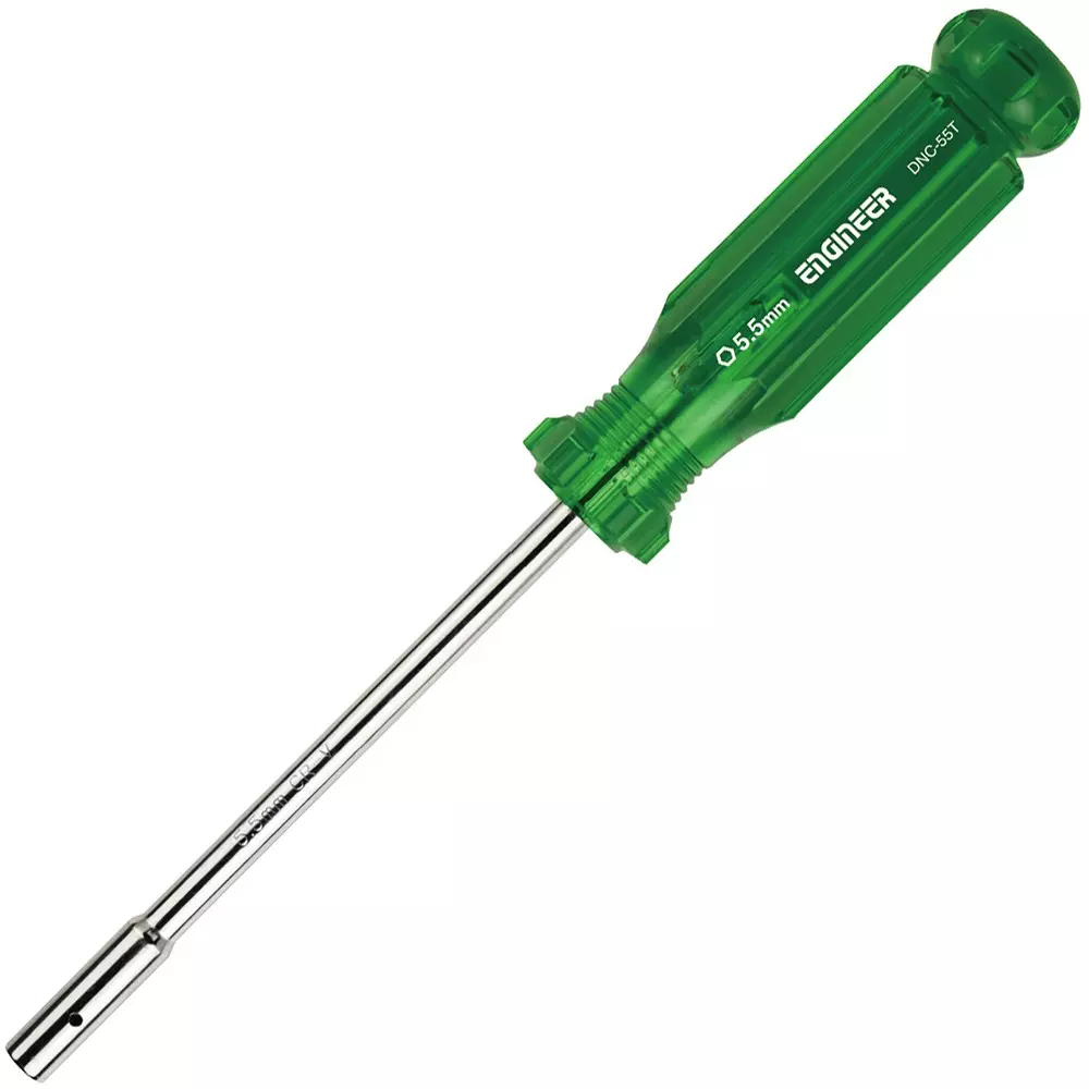 Engineer Magnetic Nut Driver 233 mm Overall Length Socket Tip, DNC-55T