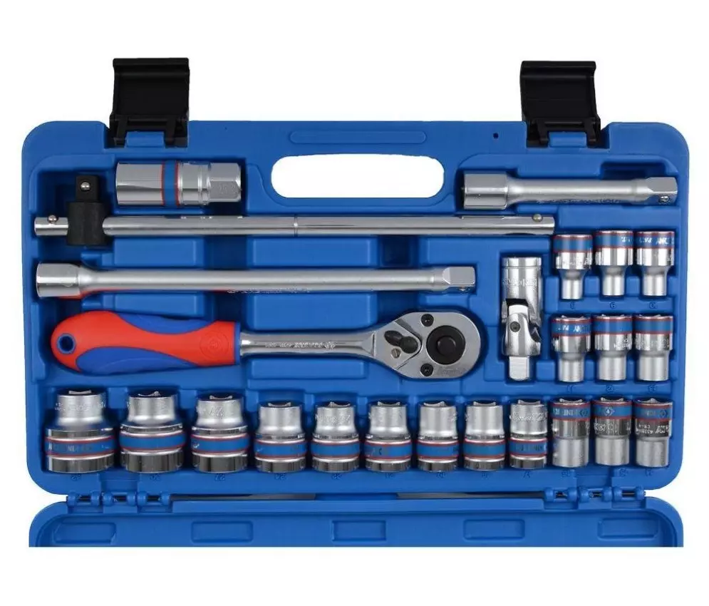 King Tony 12.7 mm (1/2 Inch) Socket & Wrench 24 Pieces Tool Kit