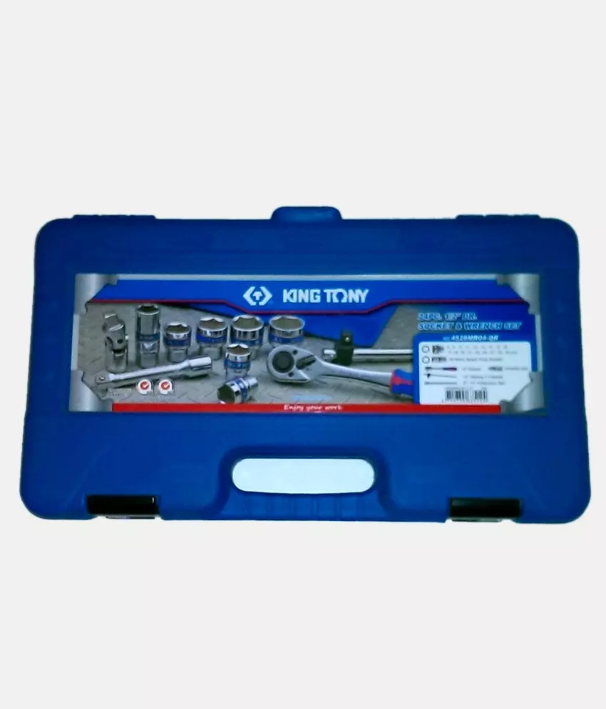 King Tony 12.7 mm (1/2 Inch) Socket & Wrench 24 Pieces Tool Kit