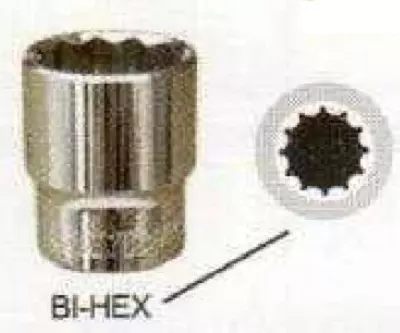 OAYKAY 12.7 mm (1/2 Inch) Bi-Hex Socket 17 mm