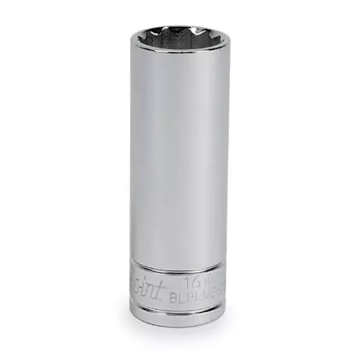 Blue-Point 3/8 Inch 12 Point Silver High-Grade Alloy Steel Long Socket