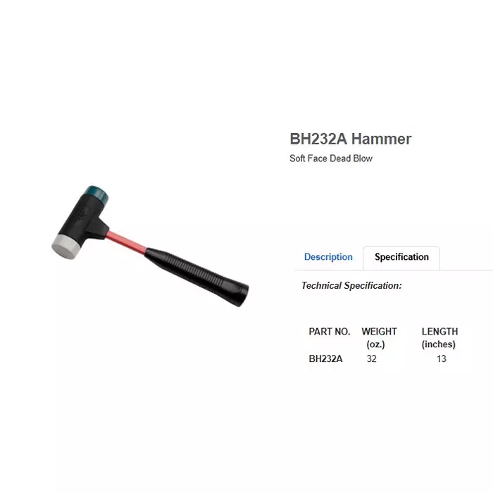 blue-point-plastic-mallet-one-piece-urethane-construction-fiberglass-handle-and-907-g-32-oz-weight-bh232al