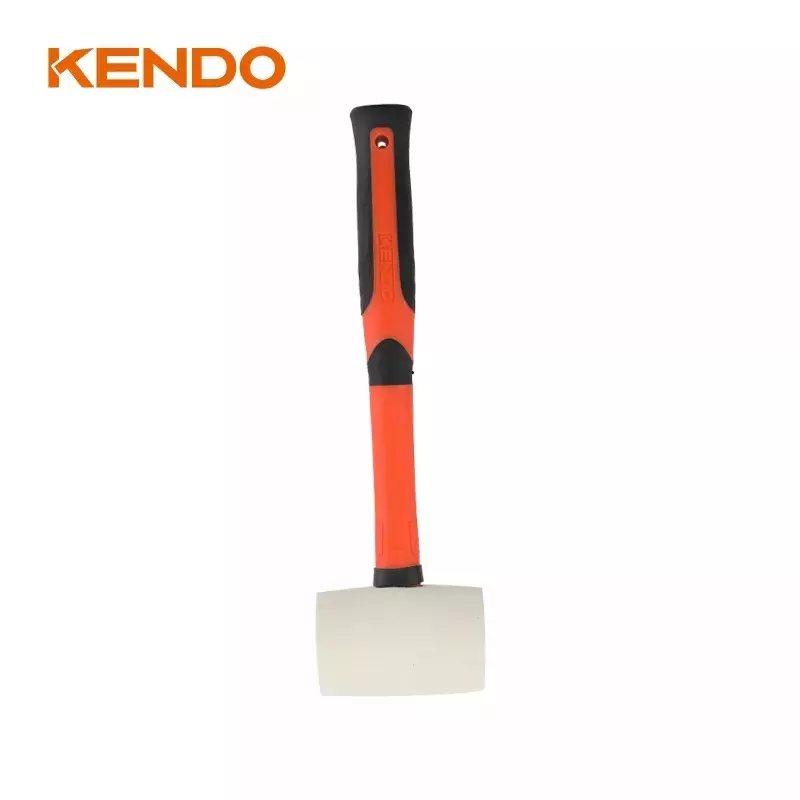 kendo-double-face-rubber-mallet-white-with-non-slip-fiberglass-handle-450-g-25501