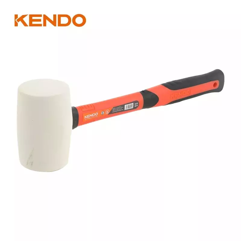 kendo-double-face-rubber-mallet-white-with-non-slip-fiberglass-handle-450-g-25501