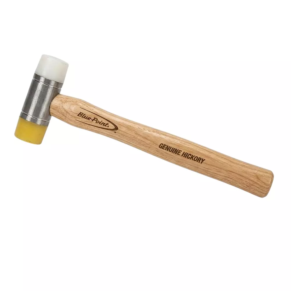 Blue-Point Plastic Mallet One-Piece Urethane Construction Wooden Handle and 40 mm Head Diameter, BHW40L