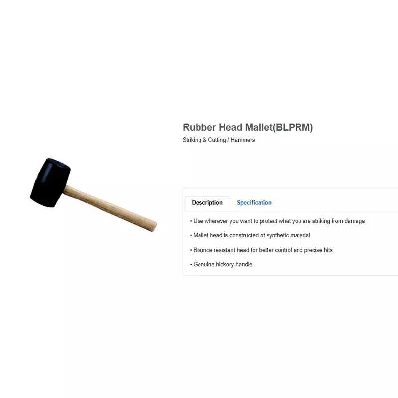 blue-point-68038-g-24-oz-rubber-head-mallet-70-mm-synthetic-head-and-genuine-hickory-handle-blprm24