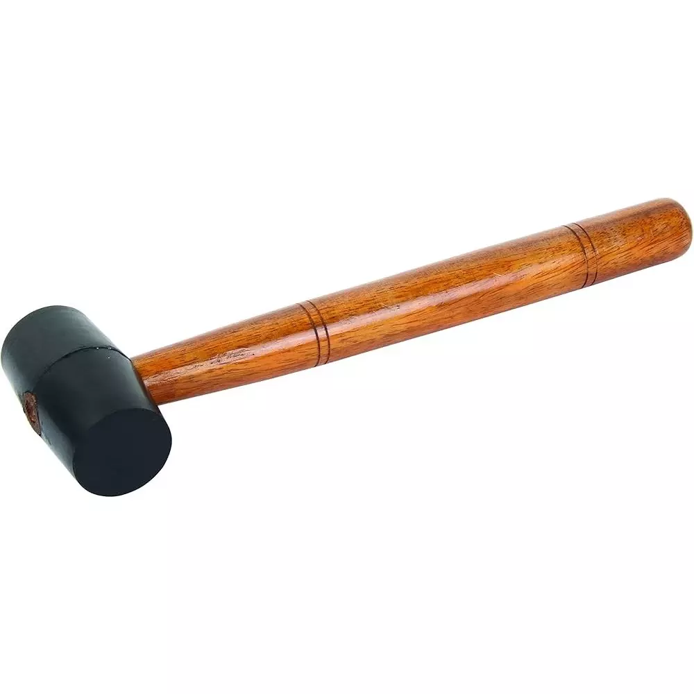 Kizer Rubber Head Hammer With Wooden Handle Head Size 1-1/4 inch (31 mm), KZ-39