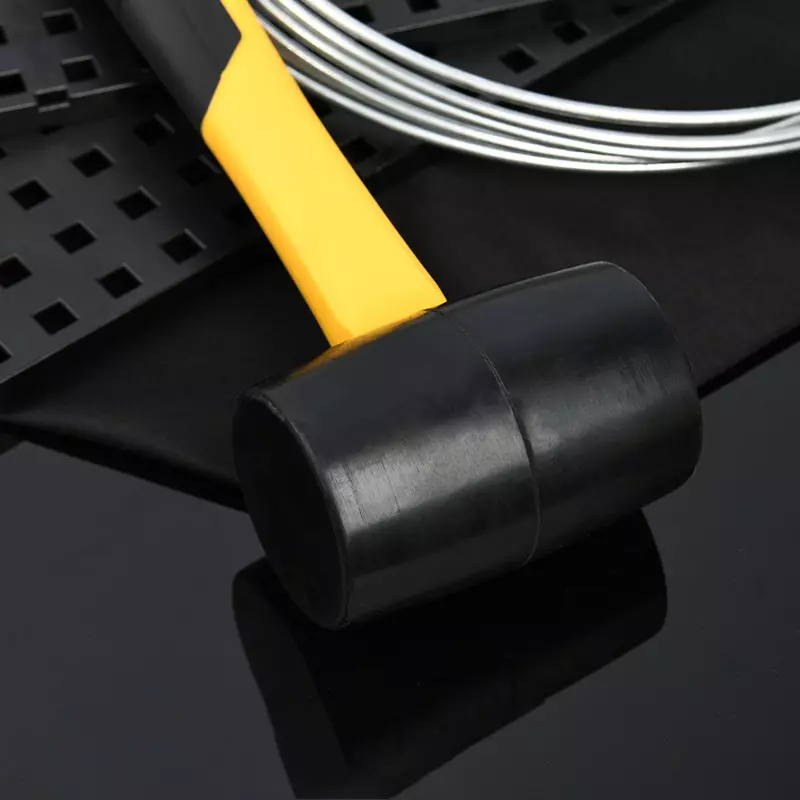 DELI Rubber Hammer 16 Oz Unique Design Fiberglass Handle, EDL5916