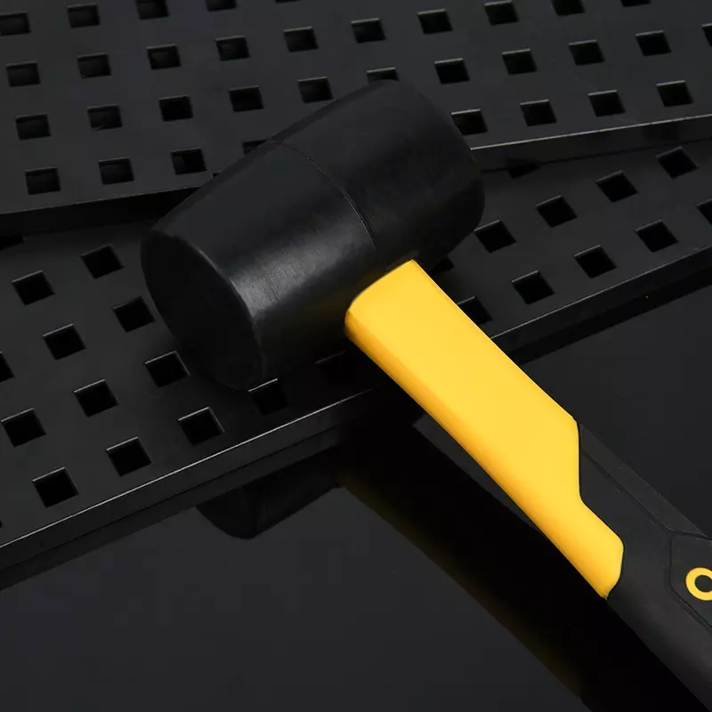 DELI Rubber Hammer 8 Oz Unique Design Fiberglass Handle, EDL5908