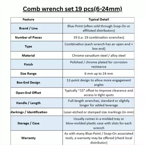 blue-point-19-pcs-combination-wrench-set-polished-finish-and-cr-v-steel-body-blpcwm624apl