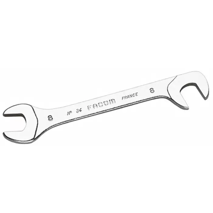 Facom 34 Series Double Ended Open Spanner, 7mm, Metric, Double Ended, 80 mm Overall, 34.7