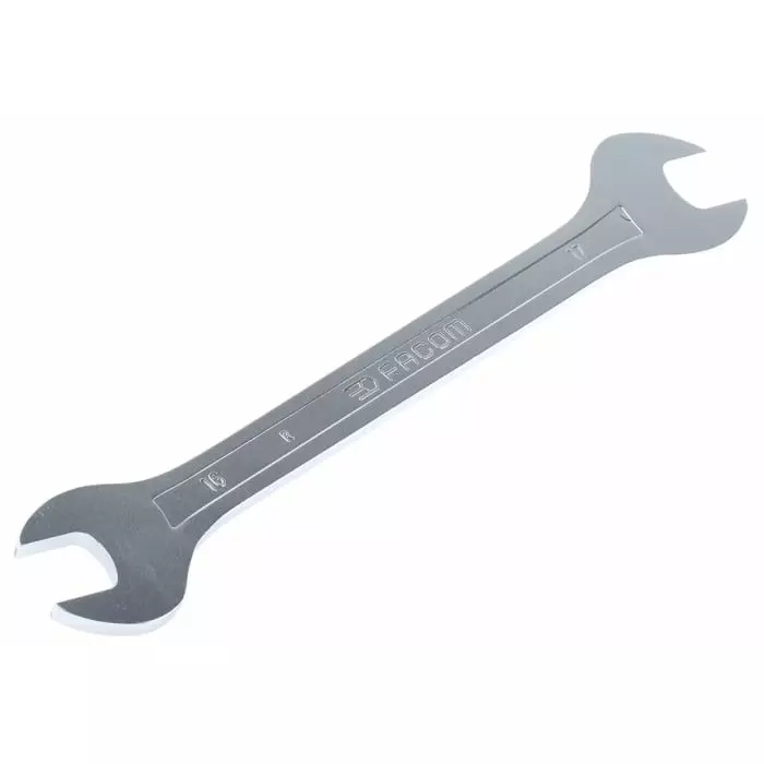 Facom Double Ended Open Spanner, 16mm, Metric, Double Ended, 250 mm Overall, 31.16X17