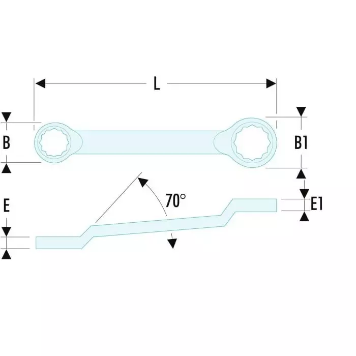 Facom Ring Spanner, 27mm, Metric, Double Ended, 353 mm Overall, 55A.27X32