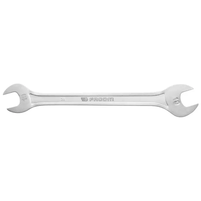 Facom 31 Series Open Ended Spanner, 18 x 19mm, Metric, 31.18X19