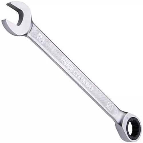 Ktc Ratchet Combination Wrench Thin Head 14 mm 5 Degree Feed Angle, MSR1A-14