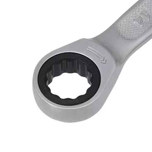 Ktc Ratchet Combination Wrench Thin Head 14 mm 5 Degree Feed Angle, MSR1A-14