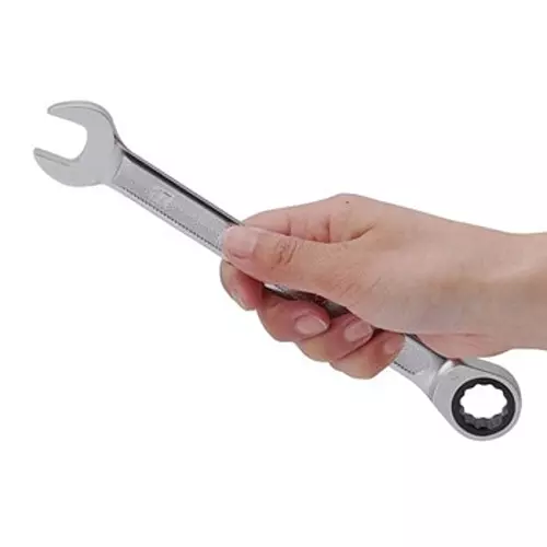 Ktc Ratchet Combination Wrench Thin Head 17 mm 5 Degree Feed Angle, MSR1A-17
