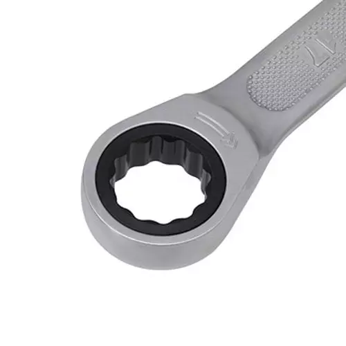 Ktc Ratchet Combination Wrench Thin Head 17 mm 5 Degree Feed Angle, MSR1A-17