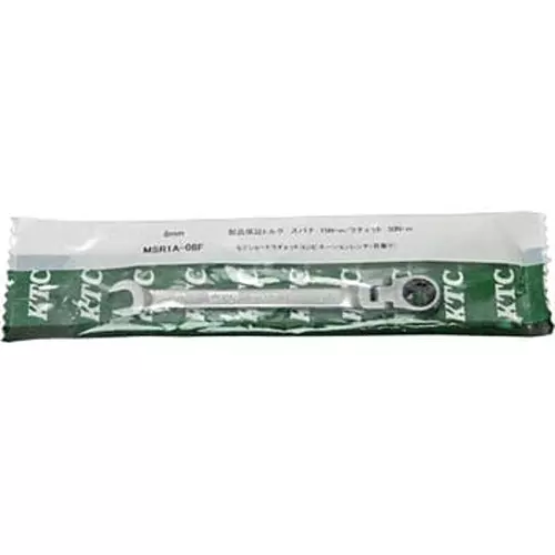 Ktc Semi-Short Flex Ratchet Combination Wrench Thin Head 13 mm 5 Degree Feed Angle, MSR1A-13F