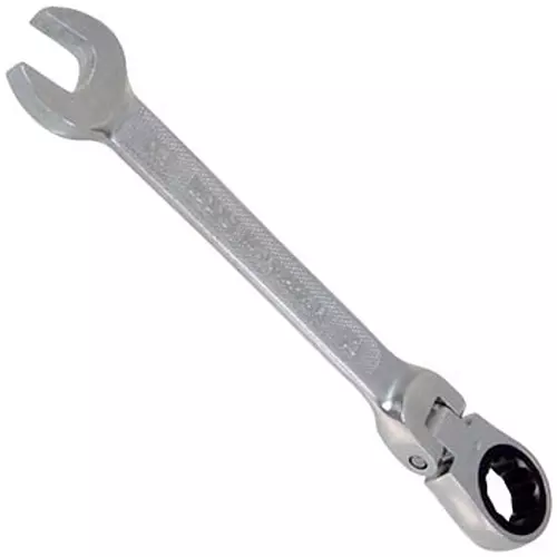 Ktc Semi-Short Flex Ratchet Combination Wrench Thin Head 13 mm 5 Degree Feed Angle, MSR1A-13F