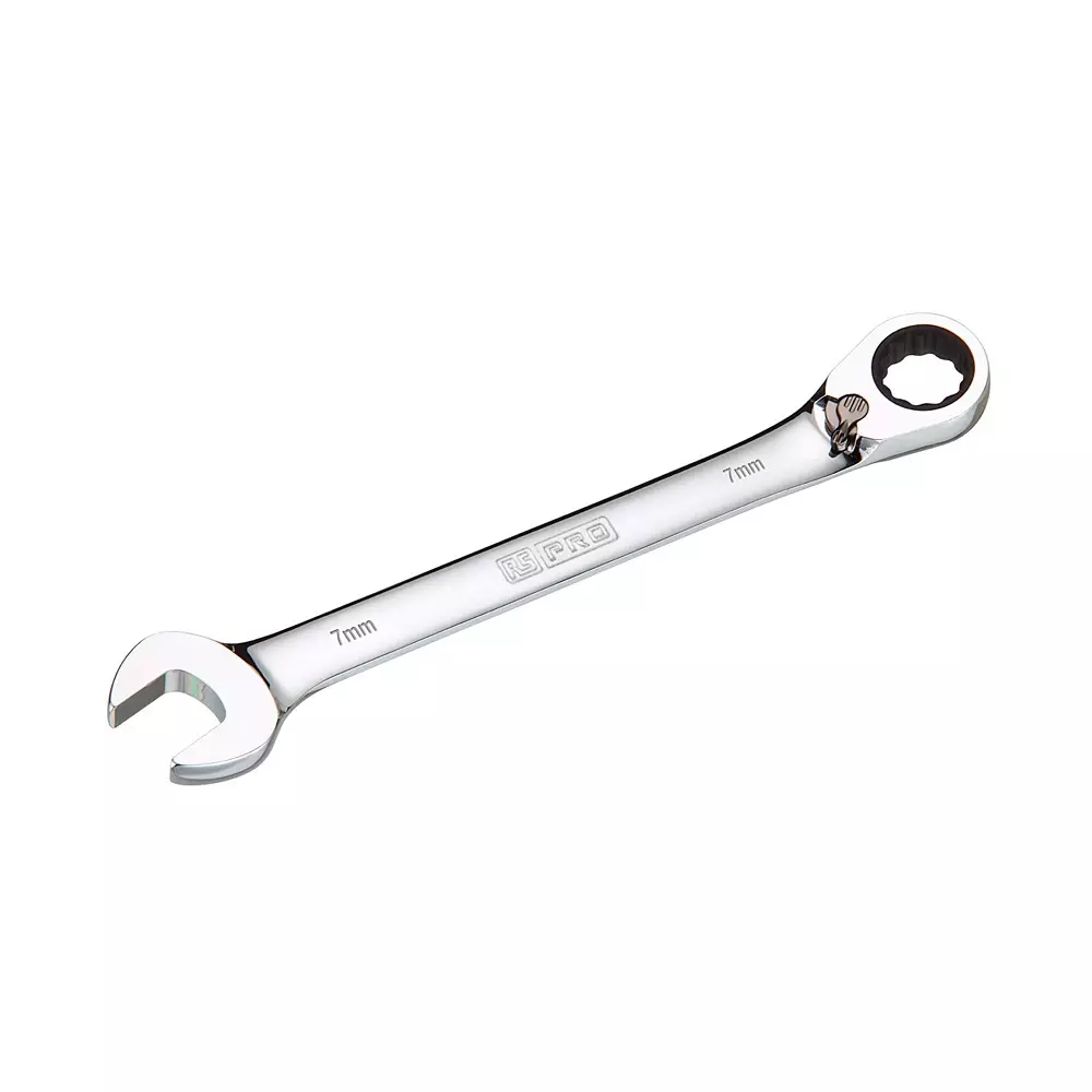 RS PRO Combination Spanner Chrome Vanadium Steel Mirror 124 mm, 2790923