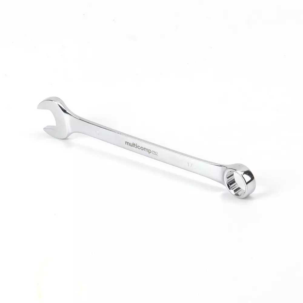 MULTICOMP PRO Combination Wrench 17 mm AF Size - Metric 0.67 Inch Imperial, MP-CW17MM